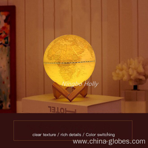 Children's 8 inch Light Up World Globe Vintage
